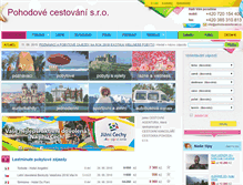Tablet Screenshot of pohodovecestovani.cz